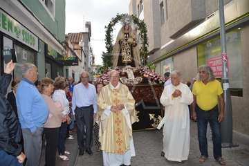 Misa y procesión de la Virgen de Telde en Los Llanos de Telde (Foto TA)